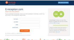 Desktop Screenshot of e-reception.com