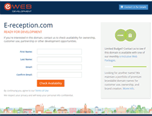 Tablet Screenshot of e-reception.com